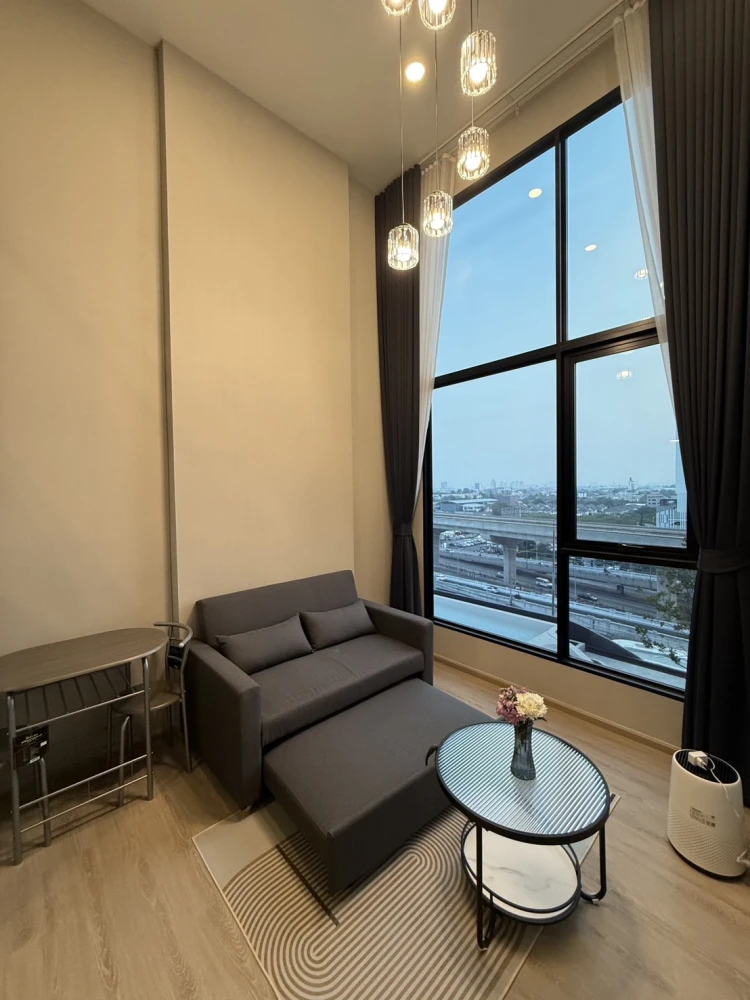 ให้เช่า ออริจิ้น ปลั๊ก & เพลย์ นนทบุรี สเตชั่น  วิวสระ+รถไฟฟ้า เฟอร์นิเจอร์ และ เครื่องใช้ไฟฟ้าครบ