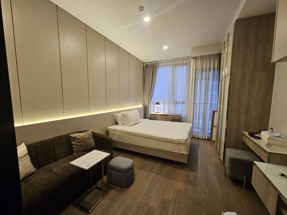 ให้เช่า ออริจิ้น พญาไท ห้องมีติดตั้ง Home automation  เฟอร์นิเจอร์ครบ พร้อมเข้าอยู่