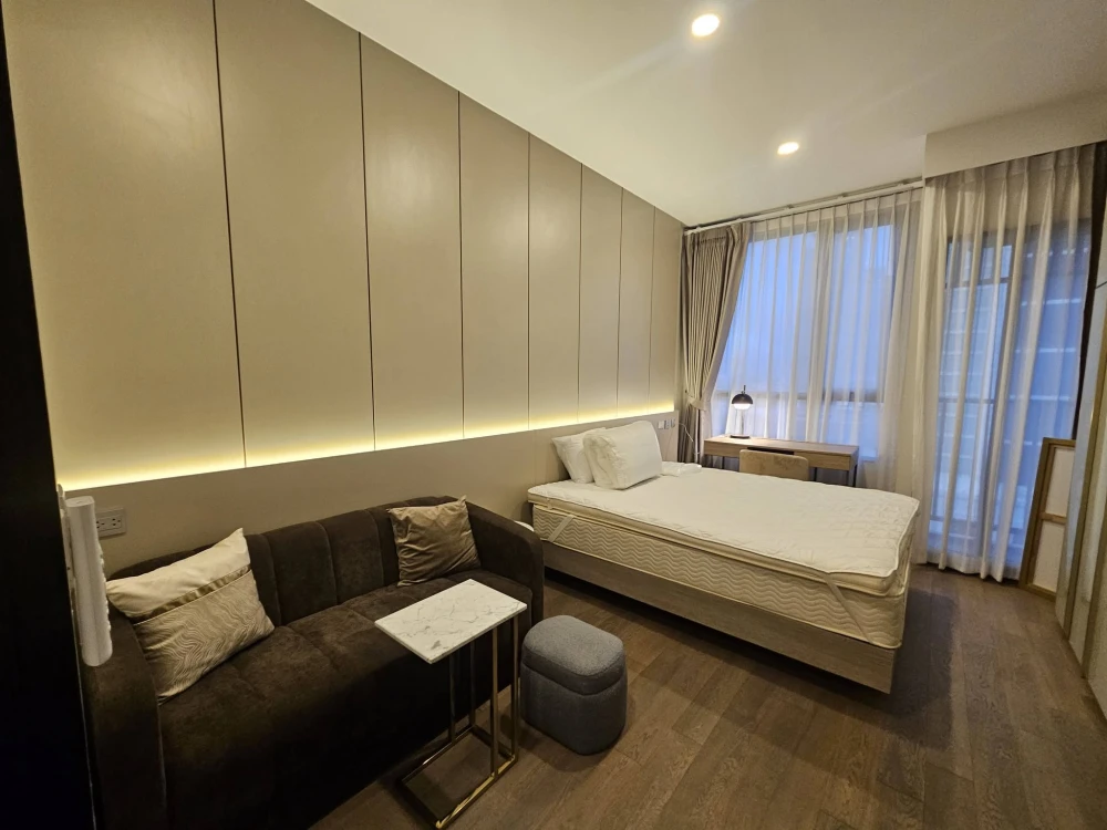 ให้เช่า ออริจิ้น พญาไท ห้องมีติดตั้ง Home automation  เฟอร์นิเจอร์ครบ พร้อมเข้าอยู่