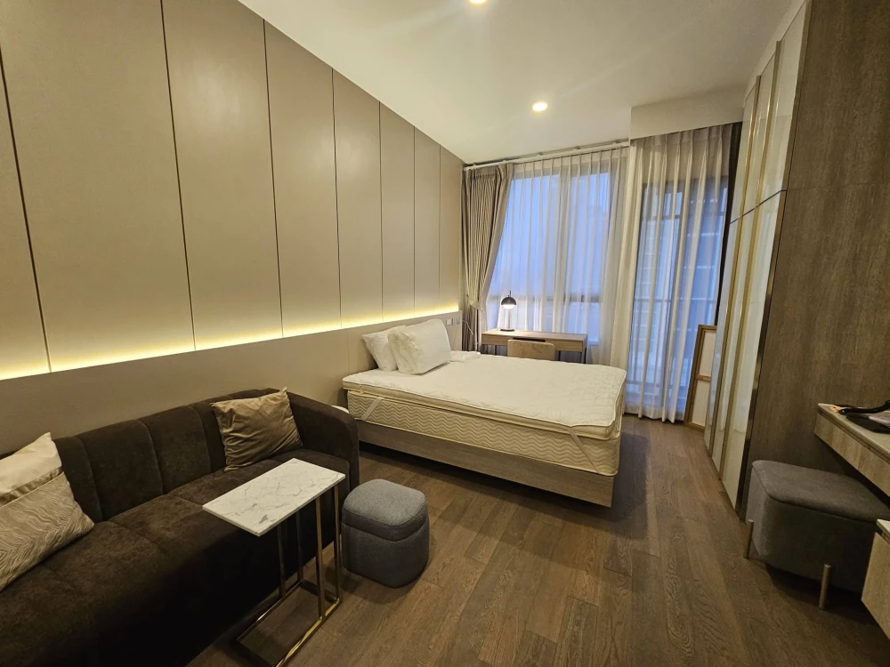 ให้เช่า ออริจิ้น พญาไท ห้องมีติดตั้ง Home automation  เฟอร์นิเจอร์ครบ พร้อมเข้าอยู่