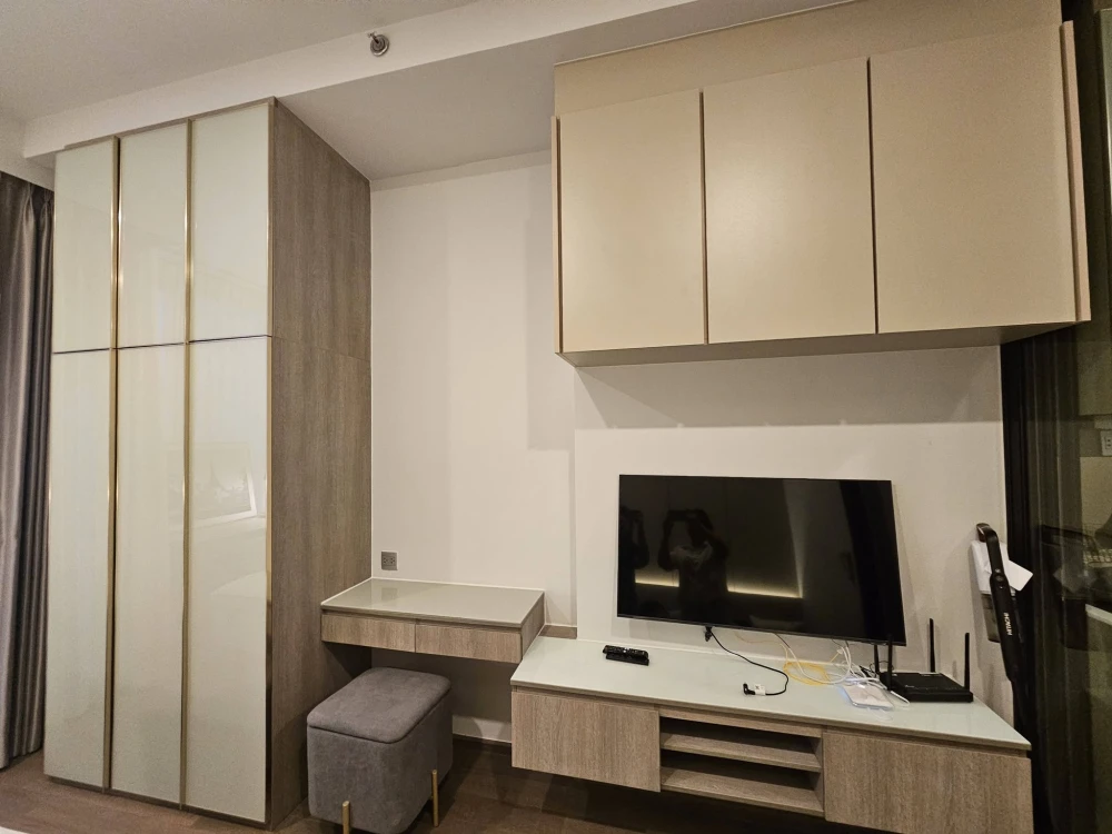 ให้เช่า ออริจิ้น พญาไท ห้องมีติดตั้ง Home automation  เฟอร์นิเจอร์ครบ พร้อมเข้าอยู่