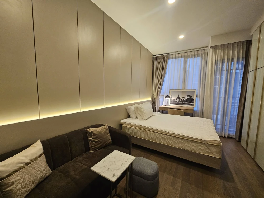 ให้เช่า ออริจิ้น พญาไท ห้องมีติดตั้ง Home automation  เฟอร์นิเจอร์ครบ พร้อมเข้าอยู่