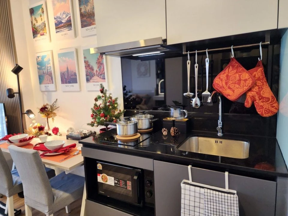 ให้เช่า เดอะสเตจ มายด์สเคป รัชดา - ห้วยขวาง แต่งสวย มีเฟอร์นิเจอร์คุณภาพ และเครื่องใช้ไฟฟ้าครบๆ ด่วน