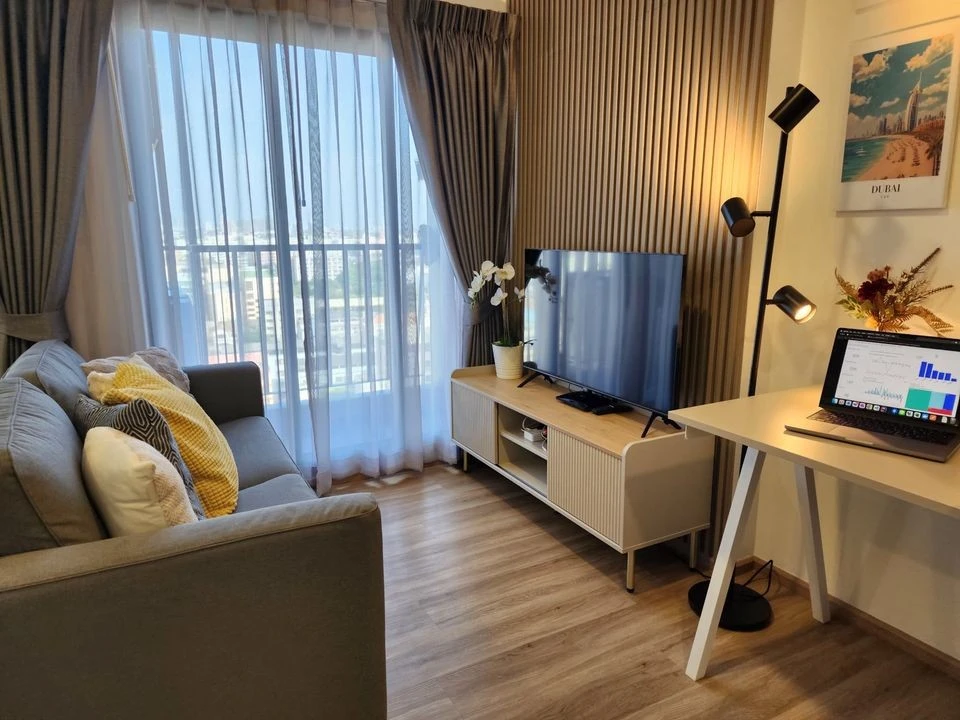 ให้เช่า เดอะสเตจ มายด์สเคป รัชดา - ห้วยขวาง แต่งสวย มีเฟอร์นิเจอร์คุณภาพ และเครื่องใช้ไฟฟ้าครบๆ ด่วน