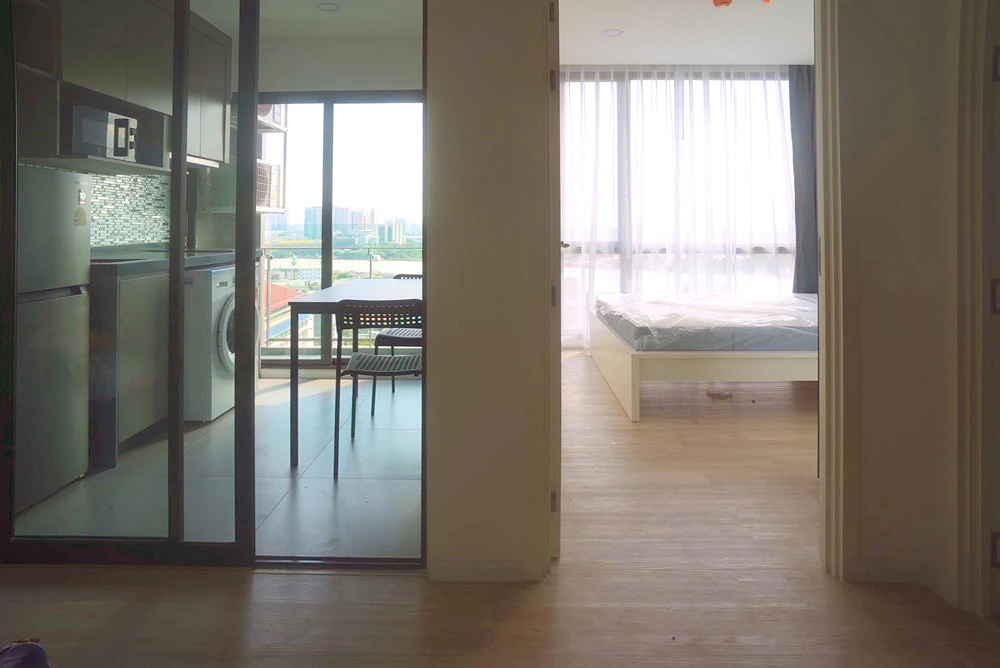 ให้เช่า เดอะ เคลฟ ริเวอร์ไรน์ เจ้าพระยา - วงศ์สว่าง   ห้องชั้นสูงน่าอยู่ เฟอร์ + เครื่องใช้ไฟฟ้าพร้อม จองเลย