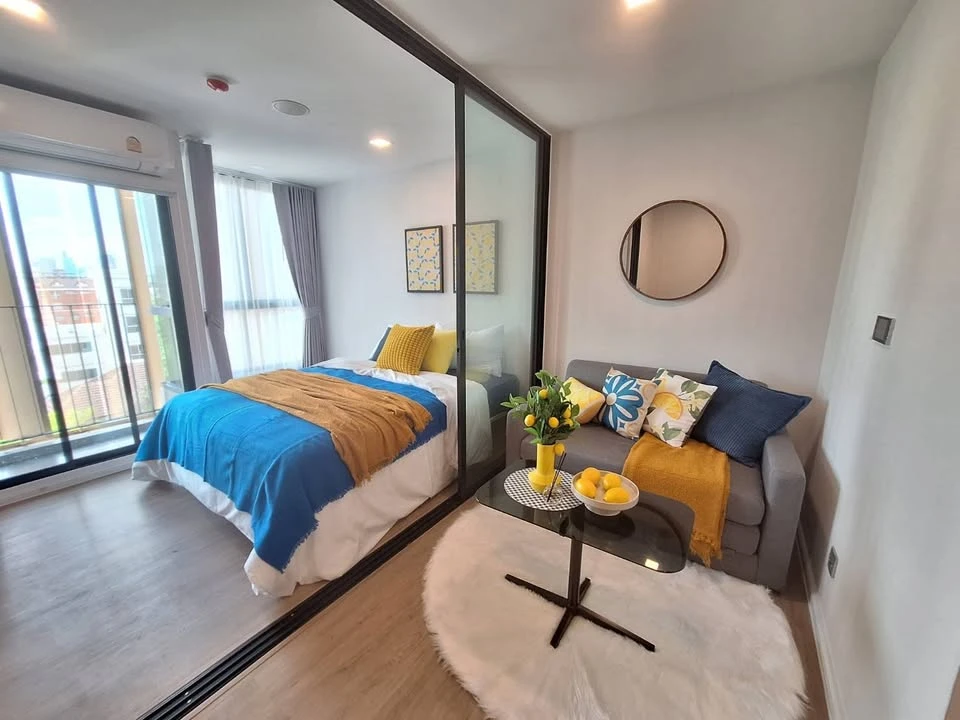 ให้เช่า แอทโมซ รัชดา-ห้วยขวาง ตึก B ชั้น 7 แต่งครบครับ พร้อมหิ้วกระเป๋าเข้าอยู่ได้เลยจ้า