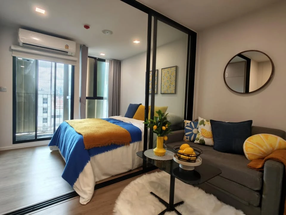 ให้เช่า แอทโมซ รัชดา-ห้วยขวาง ตึก B ชั้น 7 แต่งครบครับ พร้อมหิ้วกระเป๋าเข้าอยู่ได้เลยจ้า