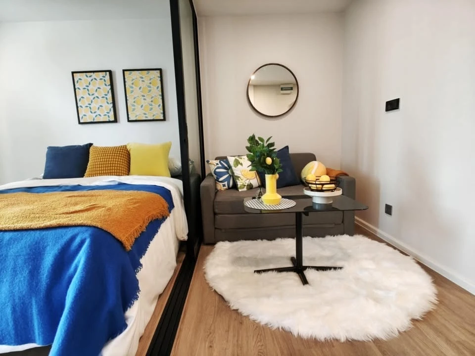 ให้เช่า แอทโมซ รัชดา-ห้วยขวาง ตึก B ชั้น 7 แต่งครบครับ พร้อมหิ้วกระเป๋าเข้าอยู่ได้เลยจ้า