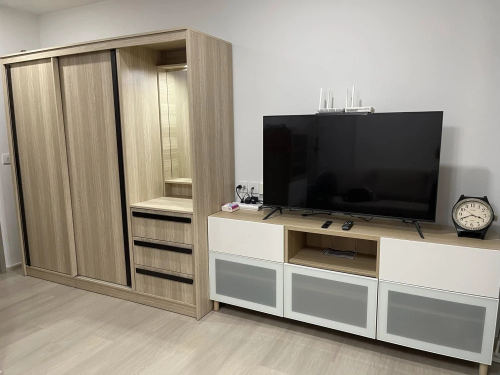 ให้เช่า แอสปาย รัตนาธิเบศร์ เวสต์ตัน ห้องพร้อมอยุ่ เฟอร์ เครื่องใช้ไฟฟ้าครบ รีบมาจับจองเลย