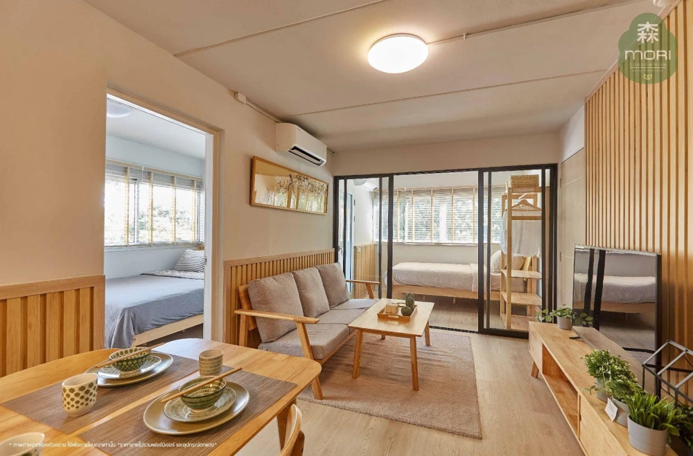 ให้เช่า โมริ คอนโดมิเนียม เมืองทองธานี ชั้น 10 ห้องกว้าง พร้อมสิ่วอำนวยความสะดวก จองเลยจ้า