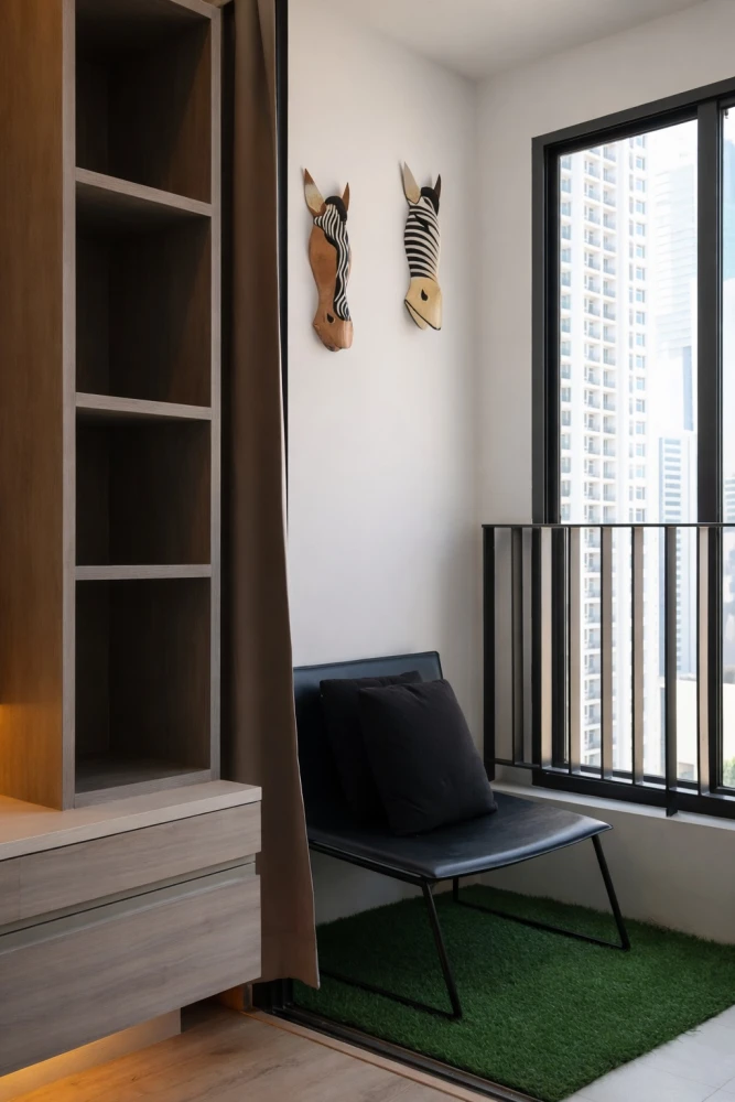 ให้เช่า ไอดีโอ คิว ราชเทวี ชั้น 24 ห้องมุม ตกแต่งด้วยเฟอร์นิเจอร์บิวท์อินเริ่ดๆ รีบจองเลยจ้า