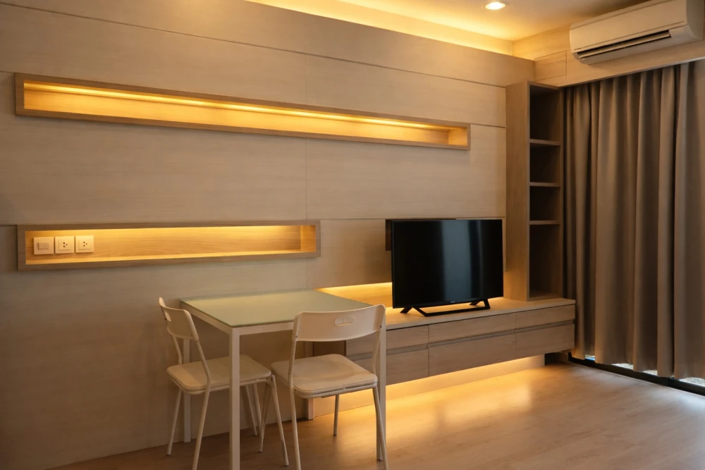 ให้เช่า ไอดีโอ คิว ราชเทวี ชั้น 24 ห้องมุม ตกแต่งด้วยเฟอร์นิเจอร์บิวท์อินเริ่ดๆ รีบจองเลยจ้า