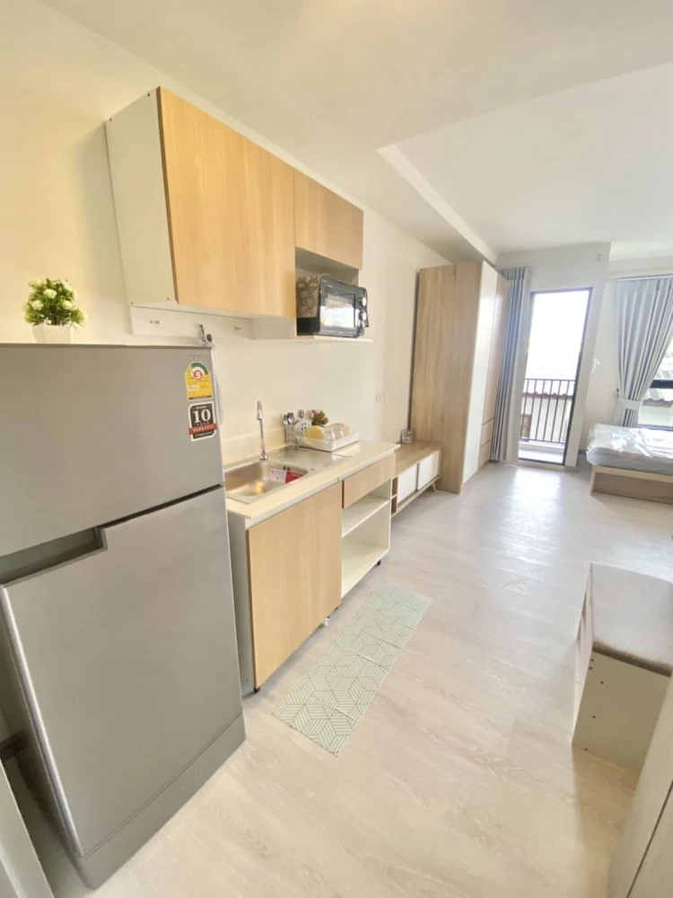 ให้เช่า A land Condo ไทรน้อย เวสต์เกต เฟส 2 ห้องสตูดิโอ เฟอร์นิเจอร์ครบ + เครื่องใช้ไฟฟ้าพร้อมใช้งาน จองเลยอย่าลังเล