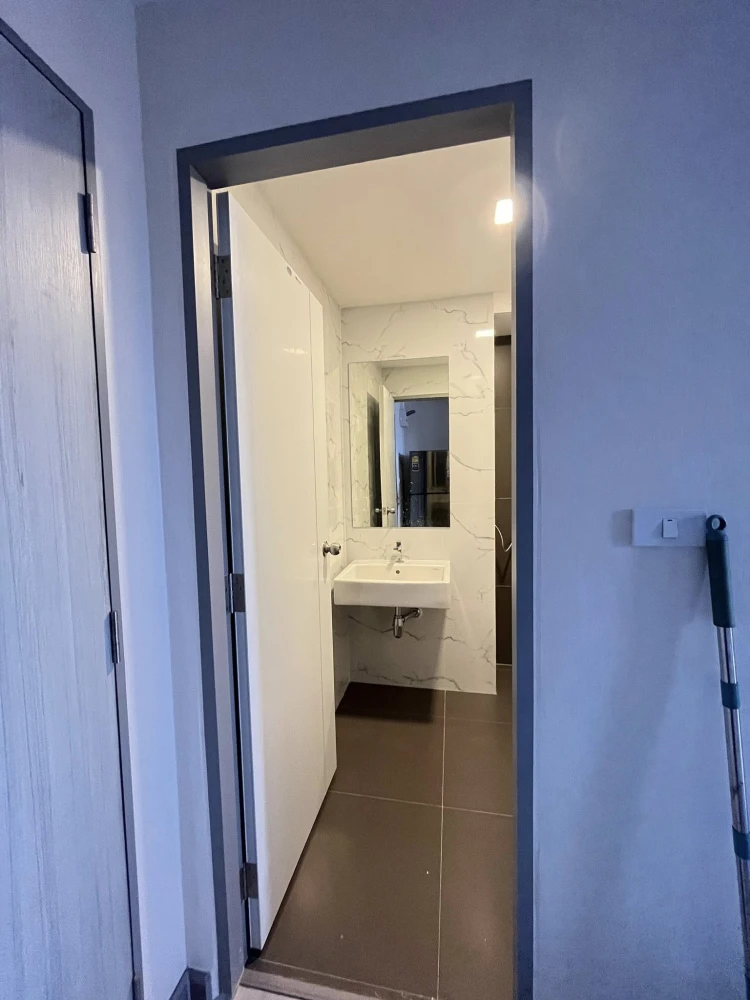 ให้เช่า A Land Condo Sai Noi-Westgat ห้องแต่งสวยเรียบหรูดูแพง บิ้วอินผนังลายหินอ่อนอย่างดี จองเลย