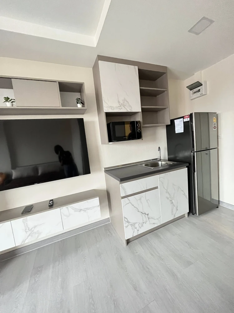 ให้เช่า A Land Condo Sai Noi-Westgat ห้องแต่งสวยเรียบหรูดูแพง บิ้วอินผนังลายหินอ่อนอย่างดี จองเลย