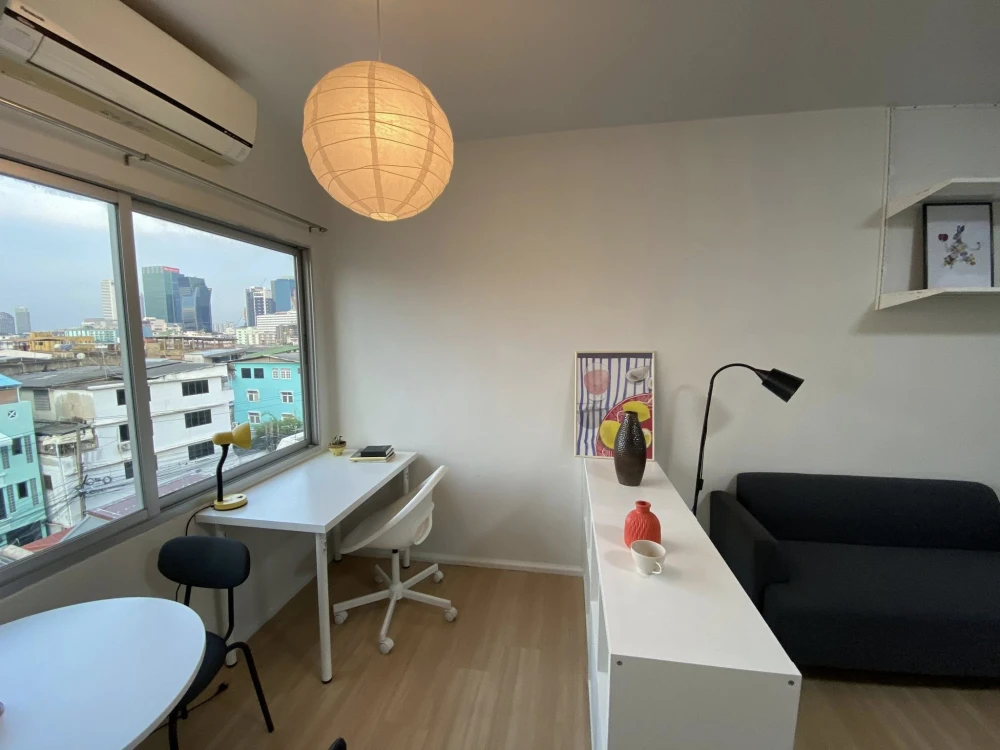 ให้เช่า A Space Asoke-Ratchada ตกแต่งครบครัน  เครื่องใช้ไฟฟ้าจัดเต็ม มาแต่ตัวเข้าอยู่ได้เลยจ้า