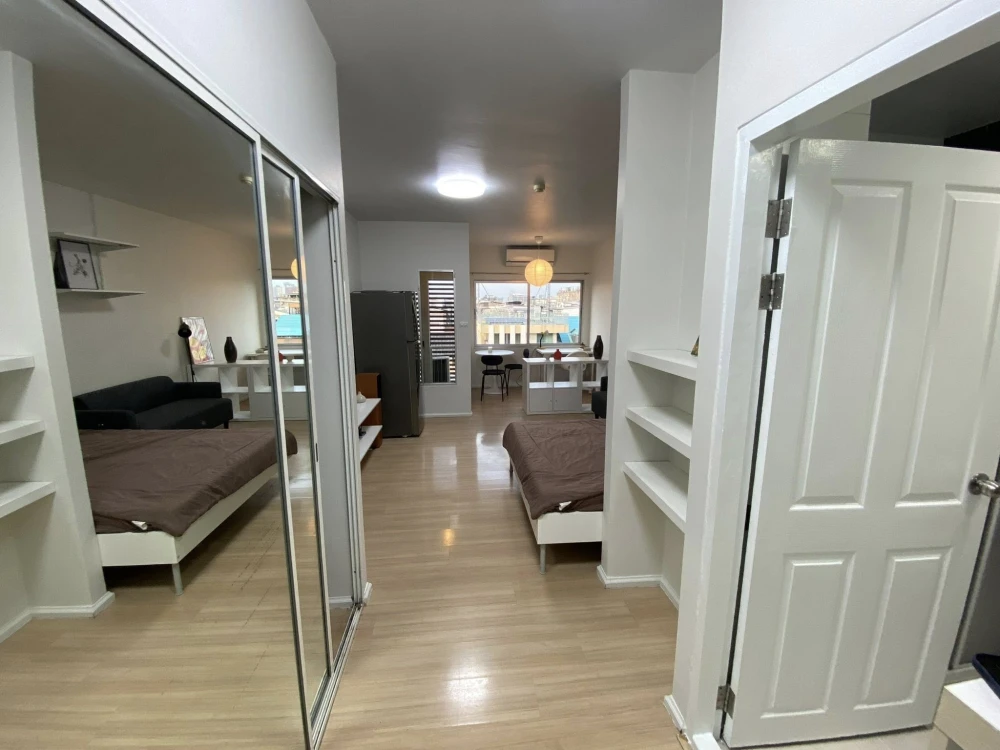 ให้เช่า A Space Asoke-Ratchada ตกแต่งครบครัน  เครื่องใช้ไฟฟ้าจัดเต็ม มาแต่ตัวเข้าอยู่ได้เลยจ้า