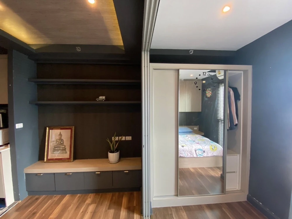 ให้เช่า A space me bangna ชั้น 20 วิวเมกาบางนา พร้อมเฟอร์นิเจอร์บิวท์อินอย่างดีทั้งห้อง จองเลย