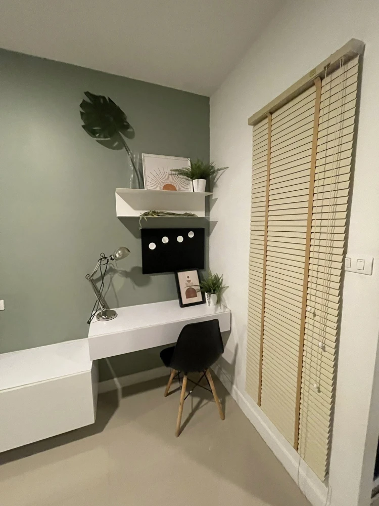 ให้เช่า A Space Sukhumvit 77 ห้องสตูดิโอ ตกแต่งคุมโทน มาพร้อมเฟอร์และเครื่องใช้ไฟฟ้าครบครัน จองด่วน