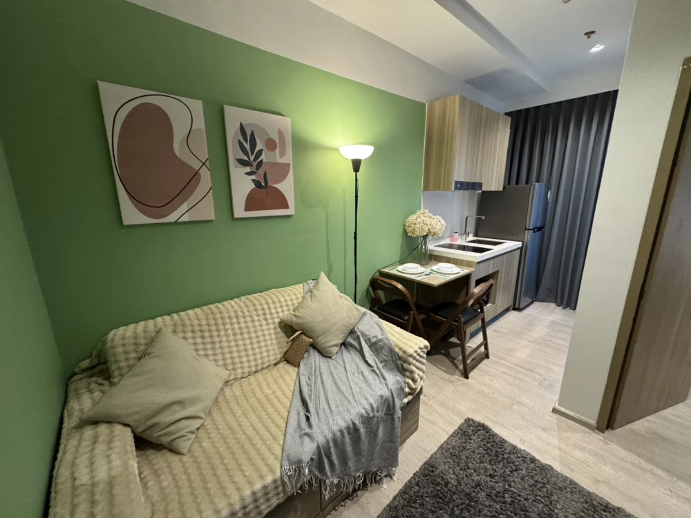 ให้เช่า ALTITUDE UNICORN SATHORN - THAPRA ห้องตกแต่งโทนสีเขียวสบายตา น่าอยู่มากๆ จองก่อนได้ก่อน