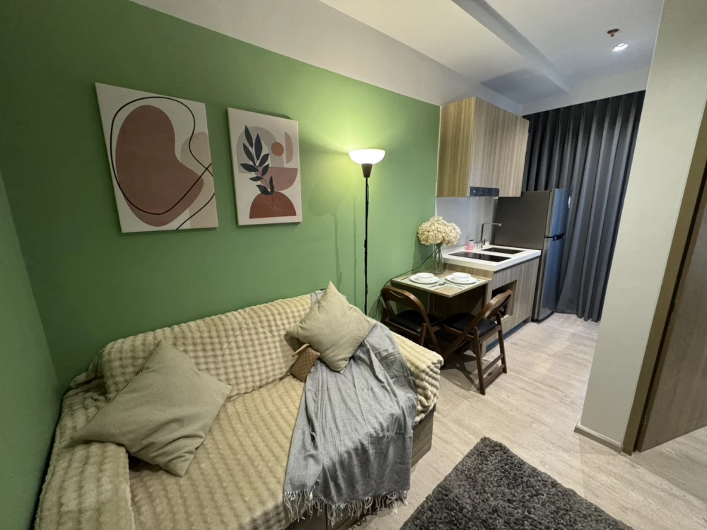 ให้เช่า ALTITUDE UNICORN SATHORN - THAPRA ห้องตกแต่งโทนสีเขียวสบายตา น่าอยู่มากๆ จองก่อนได้ก่อน