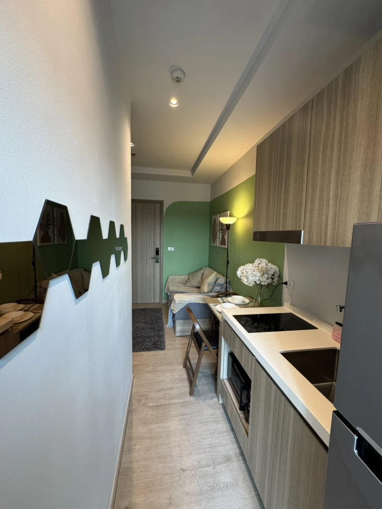 ให้เช่า ALTITUDE UNICORN SATHORN - THAPRA ห้องตกแต่งโทนสีเขียวสบายตา น่าอยู่มากๆ จองก่อนได้ก่อน