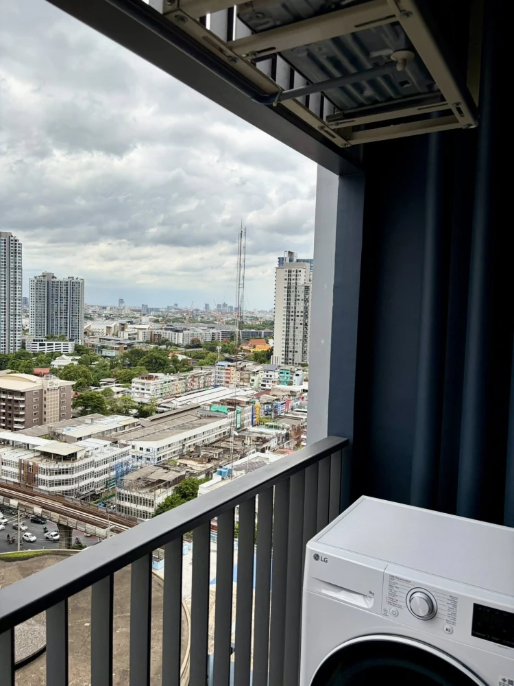 ให้เช่า Aspire Onnut Station  ทิศเหนือ  วิวเมืองและโค้งแม่น้ำเจ้าพระยา โปร่ง สบาย  ห้องมาพร้อม (Fully Furnished)
