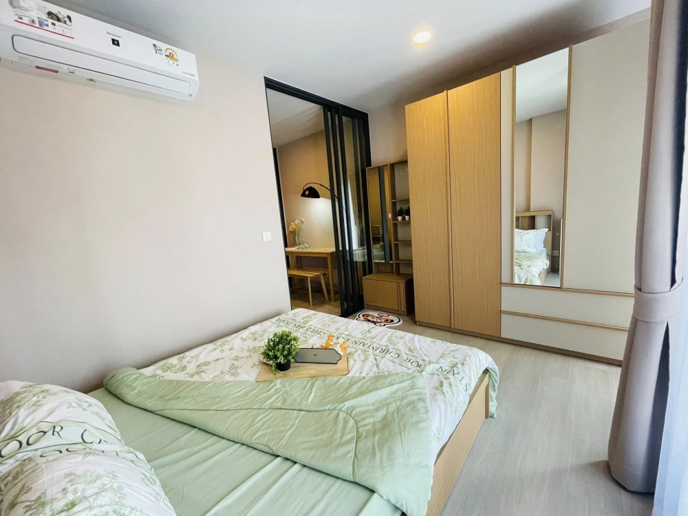 ให้เช่า Aspire Onnut Station ห้องน่าอยู่ ชั้น 8 ตกแต่งคุมโทน มาพร้อมเฟอร์นิเจอร์ครบครัน จองเลยตอนนี้จ้า