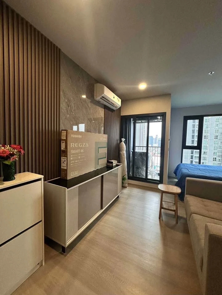 ให้เช่า Aspire Onnut Station ห้องสตูดิโอ ชั้น 18 ตกแต่งครบ พร้อมเครื่องใช้ไฟฟ้าแน่นๆ ห้ามพลาด