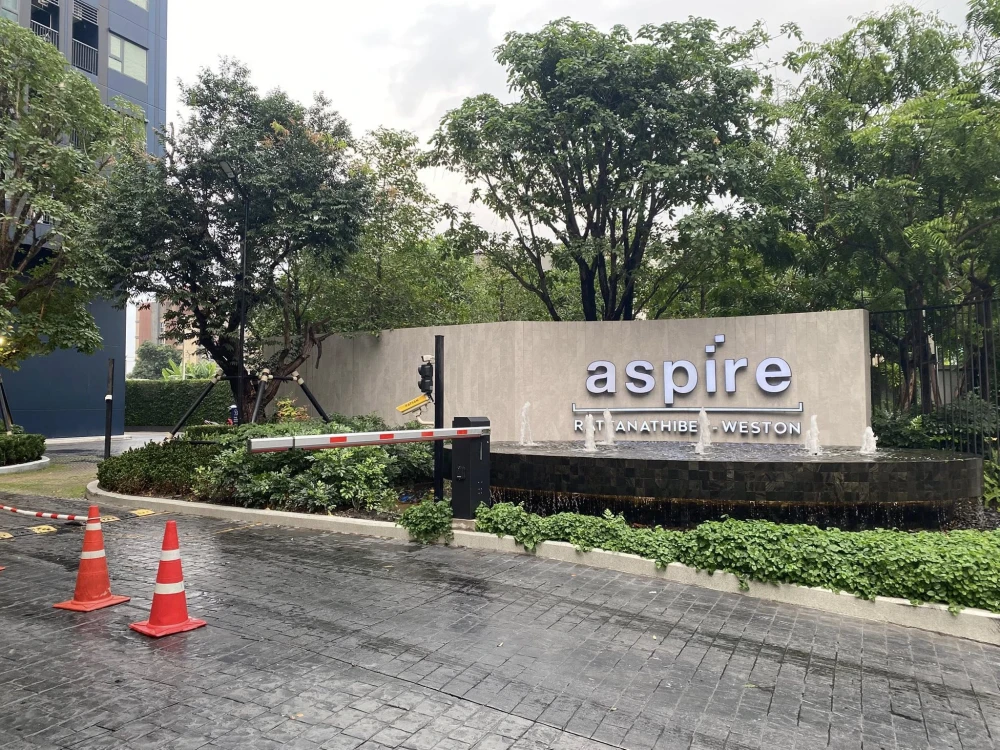 ให้เช่า  Aspire Rattanathibet - Weston ห้องชั้นสูงน่าอยู่ เฟอร์พร้อม ห้องกว้าง จองเลย