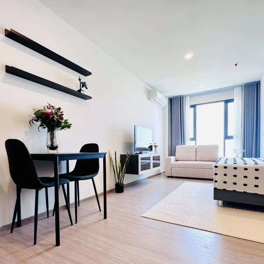 ให้เช่า Aspire Sukhumvit - Rama 4 ห้องอยู่ชั้นสูง รับลมดีสุดๆ เฟอร์นิเจอร์และเครื่องใช้ไฟฟ้าครบครัน จองเลย