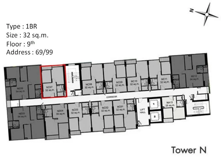 ให้เช่า Aspire Sukhumvit 48  อาคาร N ชั้น 9 Fully Furnished มาแต่ตัวเข้าอยู่ได้เลยจ้า