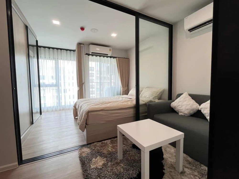 ให้เช่า Atmoz Flow Minburi ตกแต่งครบ ลากกระเป๋าเข้าอยู่ได้เลย อุปกรณ์พร้อม รีบย้าย