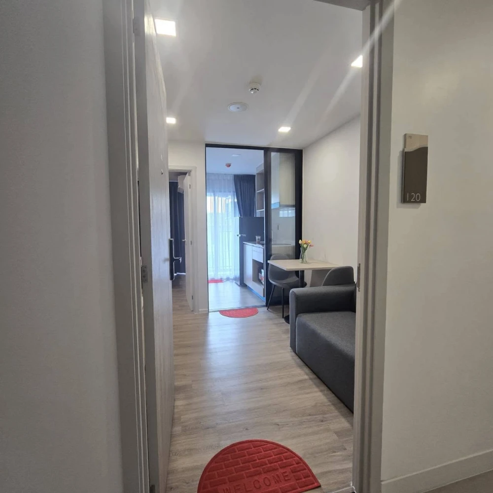 ให้เช่า Atmoz Flow Minburi ห้องพร้อมอยู่ เฟอร์พร้อม หิ้วกระเป๋าเข้าอยู่ได้เลย+++