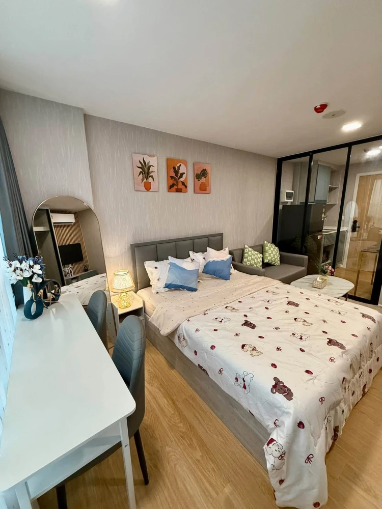 ให้เช่า Atmoz Kanaal Rangsit ห้องตกแต่งสวย น่าอยู่มากๆ เครื่องใช้ไฟฟ้าครบ พร้อมเข้าอยู่แล้วจ้า