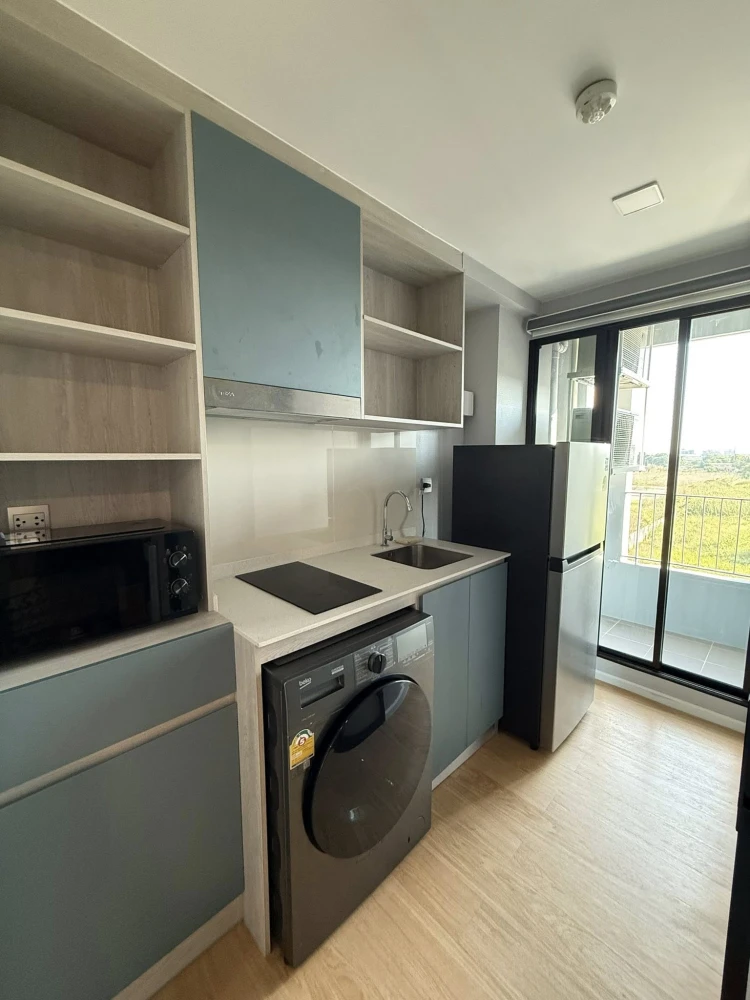 ให้เช่า Atmoz Kanaal Rangsit ห้องน่าอยู่ เฟอร์ + เครื่องใช้ไฟฟ้าพร้อม จองเลย