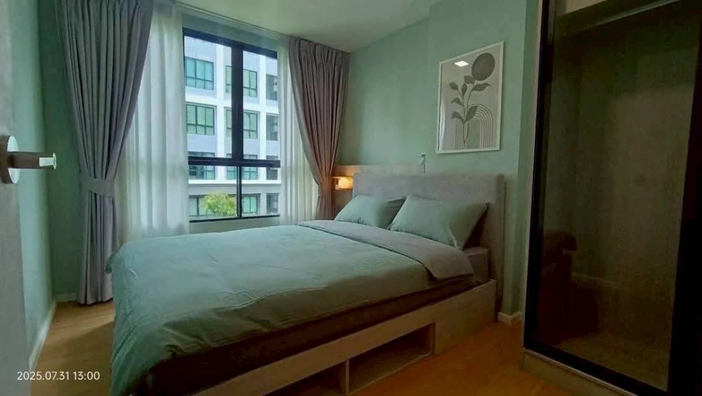 ให้เช่า Atmoz Kanaal Rangsit 1 ห้องนอน 1 ห้องน้ำ เฟอร์นิเจอร์และเครื่องใช้ไฟฟ้าครบครัน หิ้วกระเป๋าเข้าอยู่ได้เลยจ้า