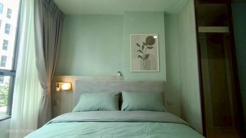 ให้เช่า Atmoz Kanaal Rangsit 1 ห้องนอน 1 ห้องน้ำ เฟอร์นิเจอร์และเครื่องใช้ไฟฟ้าครบครัน หิ้วกระเป๋าเข้าอยู่ได้เลยจ้า