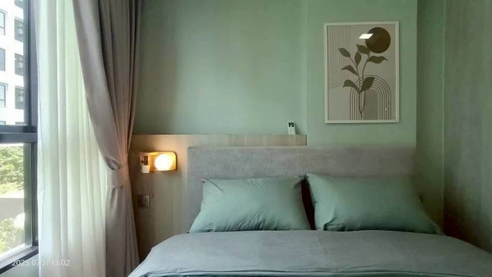 ให้เช่า Atmoz Kanaal Rangsit 1 ห้องนอน 1 ห้องน้ำ เฟอร์นิเจอร์และเครื่องใช้ไฟฟ้าครบครัน หิ้วกระเป๋าเข้าอยู่ได้เลยจ้า