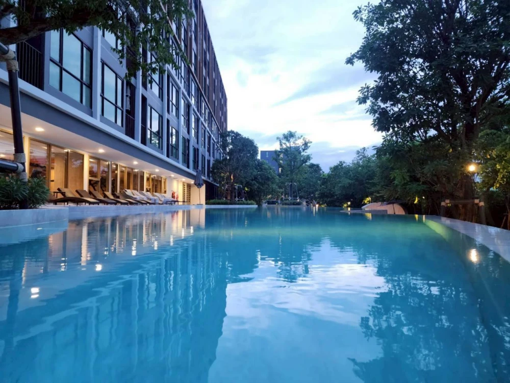 ให้เช่า Atmoz Tropicana Bangna ชั้น 4 เครื่องใช้ไฟฟ้าครบ มาแต่ตัวเข้าอยู่ได้เลย