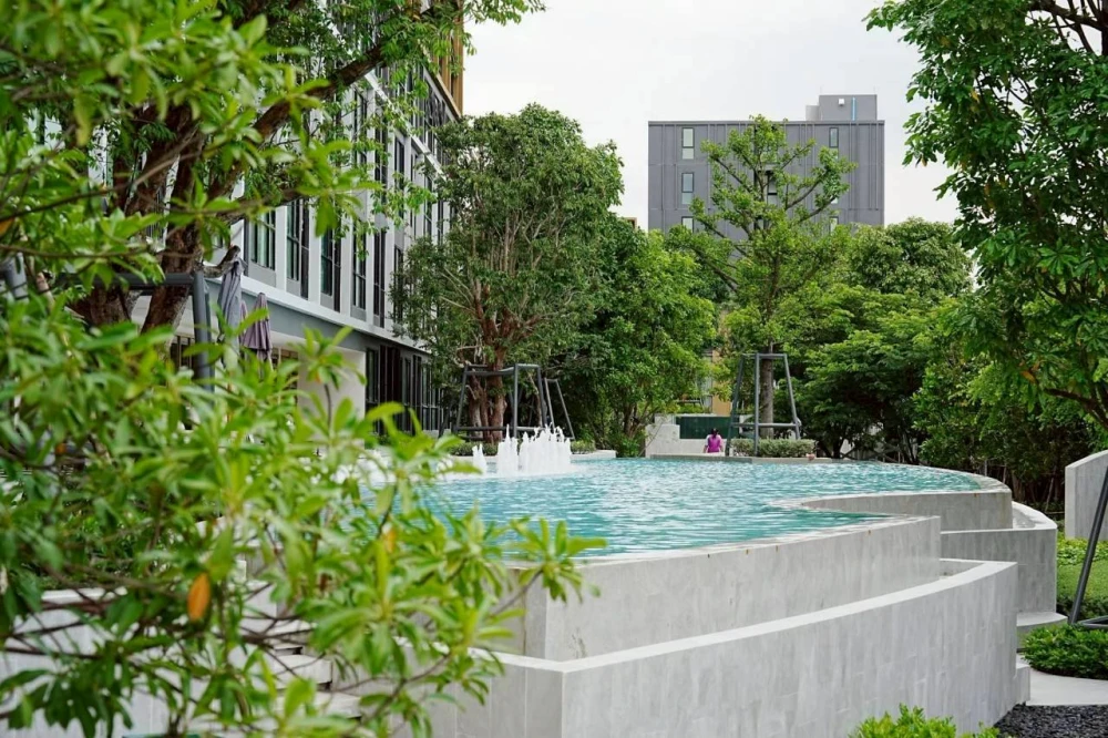 ให้เช่า Atmoz Tropicana Bangna ชั้น 4 เครื่องใช้ไฟฟ้าครบ มาแต่ตัวเข้าอยู่ได้เลย