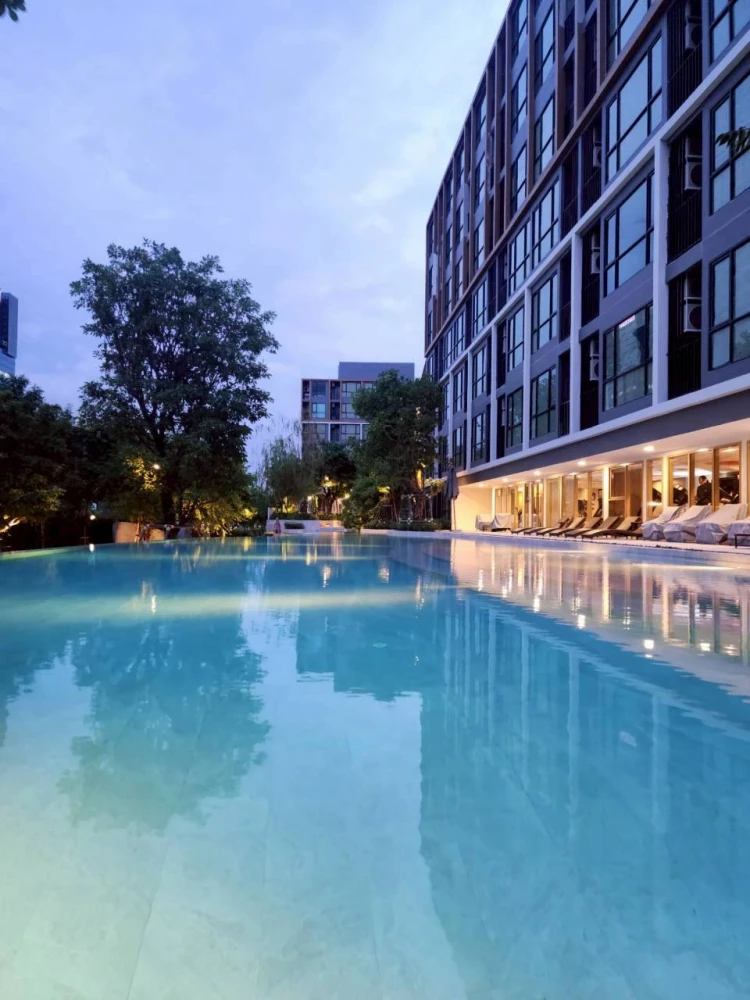 ให้เช่า Atmoz Tropicana Bangna ชั้น 4 เครื่องใช้ไฟฟ้าครบ มาแต่ตัวเข้าอยู่ได้เลย