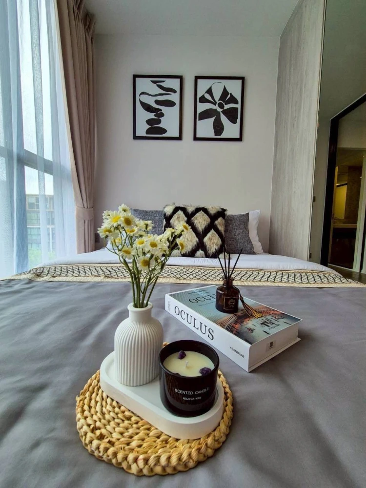 ให้เช่า Atmoz Tropicana Bangna ห้องน่าอยู่ เฟอร์พร้อม จองเลย