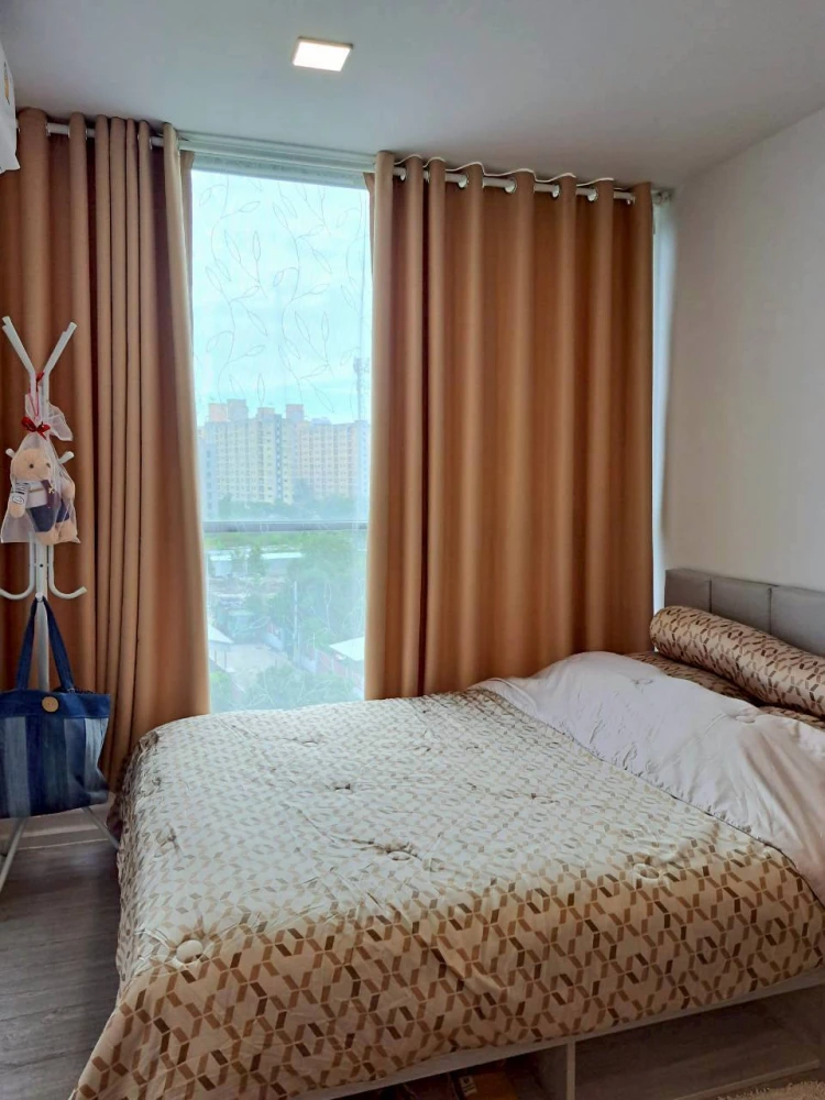 For rent: Atmoz Tropicana Bangna, private corner unit with unobstructed canal view, 6th floor, fully furnished and ready to move in. Book now!