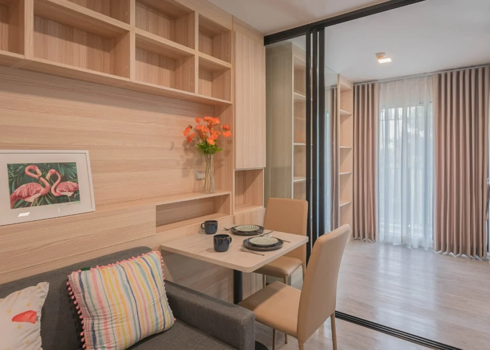 ให้เช่า Atmoz Tropicana Bangna ห้องใหญ่ 33 ตรม ตึก A ชั้น 3 วิวสวน ใกล้ชิดธรรมชาติม้ากกก ห้องริมสุด  รีบย้ายด่วน