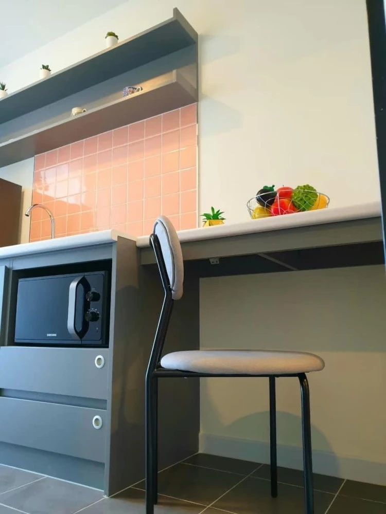 ให้เช่า Attitude BU กั้นห้องเป็นสัดส่วน พร้อมตู้เสื้อผ้า Built in ประหยัดพื้นที่มาก ไม่จองไม่ได้แล้ว