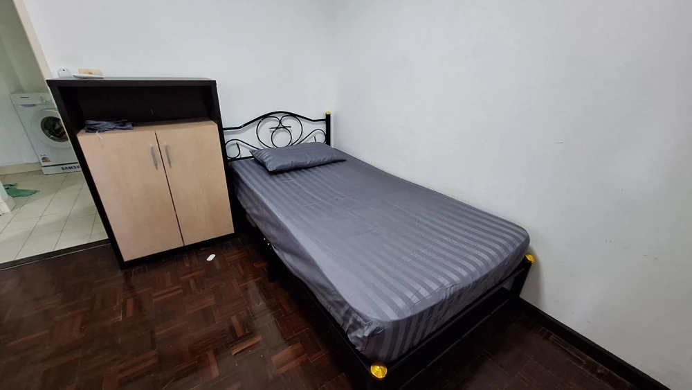 For rent: Baan Suan Thon PhutthaBucha 47, 2nd floor. Spacious living area, fully furnished. Just bring your bags and move in!