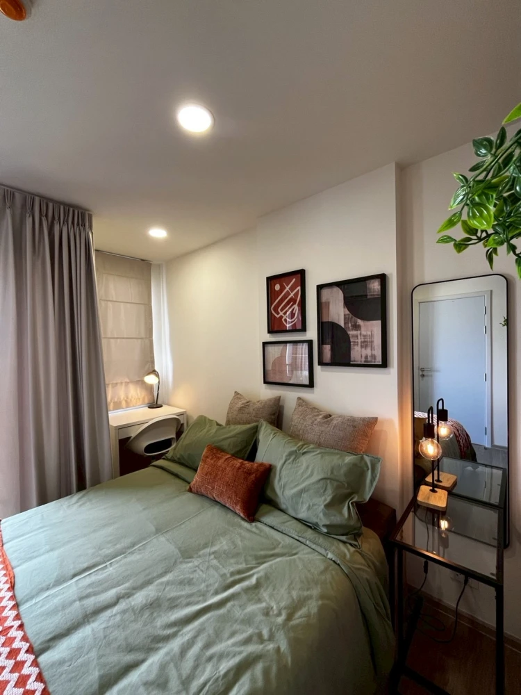 ให้เช่า Beat Sukhumvit ห้องสะอาด อบอุ่น ตกแต่งสไตล์โมเดิร์นอบอุ่น เฟอร์นิเจอร์ครบ พร้อมเข้าอยู่ได้ทันที