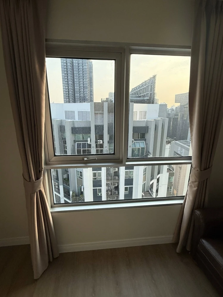 ให้เช่า  Belle Grand Rama 9 ห้องพร้อมอยู่ ชั้นสูง เฟอร์พร้อม ห้องกว้างอยู่สบาย จองเลย