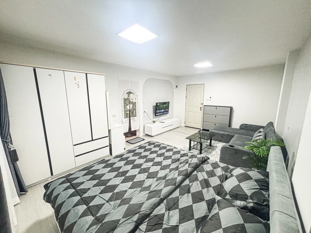 ให้เช่า Beston Condo 1 ห้องแต่งสวยคุมโทน มาพร้อมโซฟาตัวใหญ่น่านั่ง จองเลย